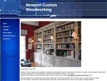 Tablet Screenshot of newportcustomwoodworking.com